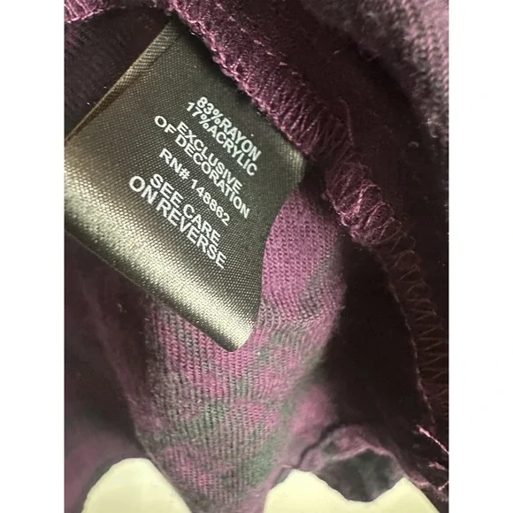 Torrid Purple Black Plaid Button Front Shirt Lattice Shoulder Top Plus Size 1 1X - Picture 5 of 9